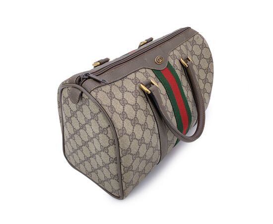 GUCCI Borsa a Mano Vintage in Camoscio Col. Marrone Boston M