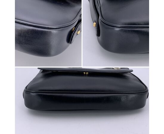 GUCCI Borsa a Tracolla Vintage in Pelle Col. Nero M