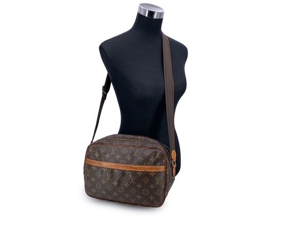 LOUIS VUITTON Borsa a Tracolla in Tela Col. Marrone Reporter M