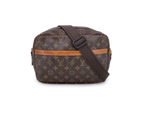 LOUIS VUITTON Borsa a Tracolla in Tela Col. Marrone Reporter M