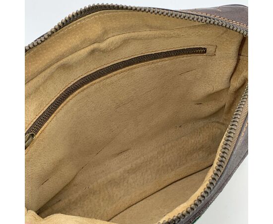 GUCCI Borsa a Tracolla Vintage in Tela Col. Marrone Ophidia M