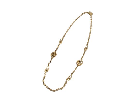YVES SAINT LAURENT Collana Vintage in Metallo Col. Oro