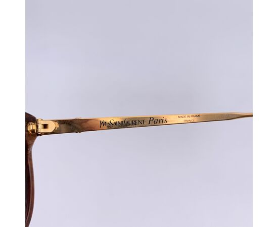 YVES SAINT LAURENT Occhiali da Sole Vintage in Acetato Col. Marrone