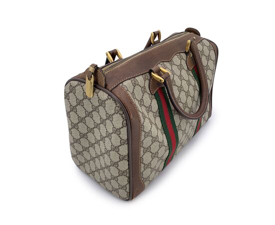 GUCCI Borsa a Mano Vintage in Tela Col. Beige Ophidia M