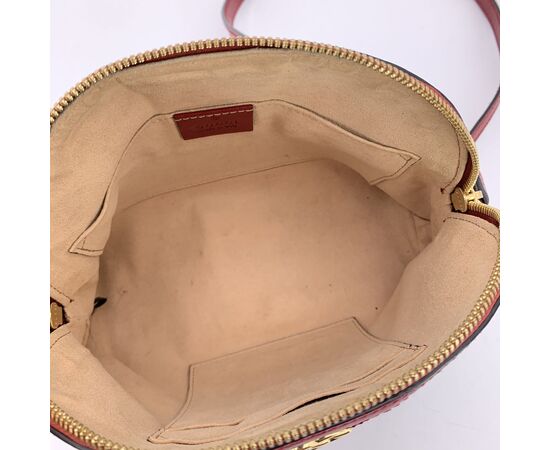GUCCI Borsa a Tracolla in Camoscio Col. Blu Ophidia Dome S