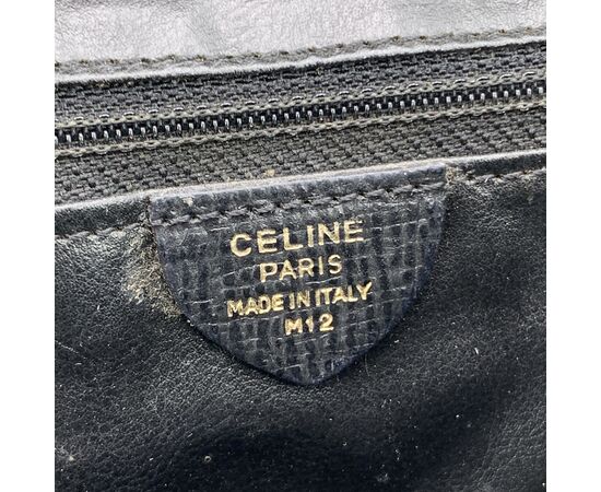 CELINE Borsa a Tracolla Vintage in Pelle Col. Nero M