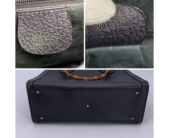 GUCCI Borsa Shopper Vintage in Pelle Col. Grigio Diana Bamboo M