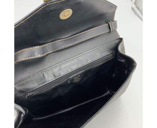 CELINE Borsa a Tracolla Vintage in Pelle Col. Nero M