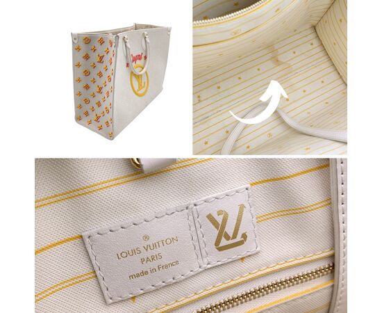 LOUIS VUITTON Borsa Shopper in Tela Col. Beige Onthego L