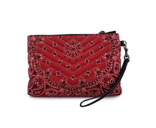 SAINT LAURENT Pochette in Tela Col. Rosso Lou Lou S