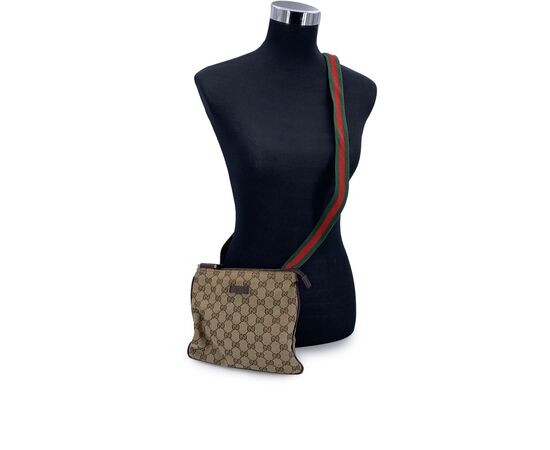 GUCCI Borsa a Tracolla in Tela Col. Beige M