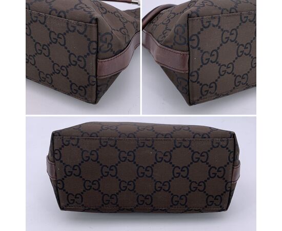 GUCCI Borsa Hobo in Tela Col. Marrone Hobo M