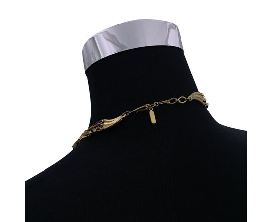 YVES SAINT LAURENT Collana Vintage in Metallo Col. Oro