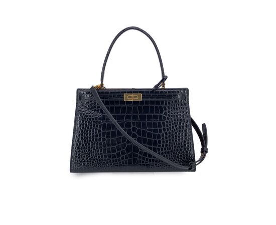 TORY BURCH Borsa a Mano in Tela Col. Nero Lee Radziwill Petite M