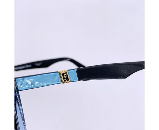 YVES SAINT LAURENT Occhiali da Sole Vintage in Acetato Col. Blu