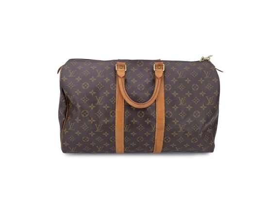 LOUIS VUITTON Borsa da Viaggio Vintage in Tela Col. Marrone Keepall M