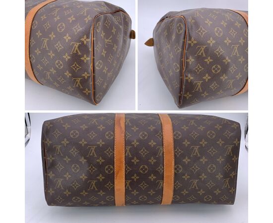 LOUIS VUITTON Borsa da Viaggio Vintage in Tela Col. Marrone Keepall M