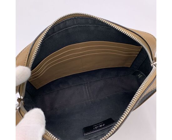 FENDI Borsa a Tracolla in Pelle Col. Beige Double F S