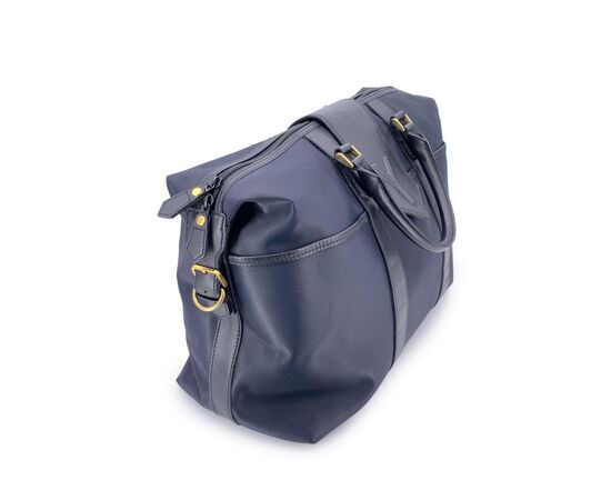 YVES SAINT LAURENT Borsa da Viaggio Vintage in Tela Col. Blu Chyc L