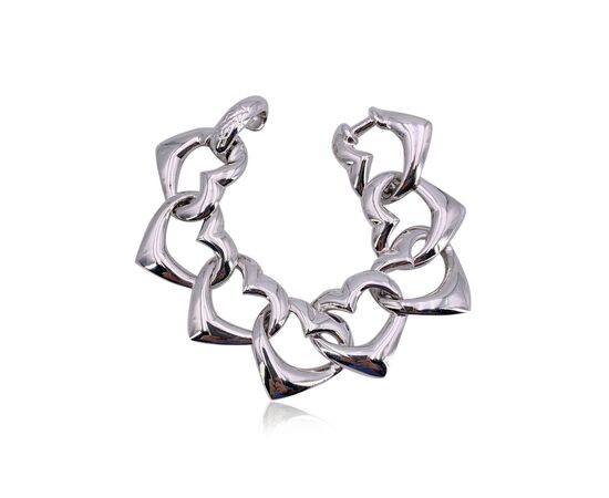 YVES SAINT LAURENT Bracciale Vintage in Metallo Col. Argento