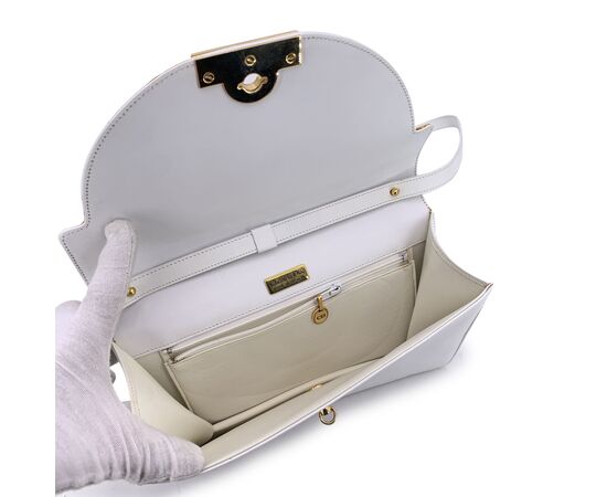 DIOR Borsa a Tracolla Vintage in Pelle Col. Bianco S