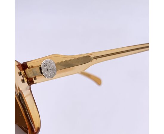 YVES SAINT LAURENT Occhiali da Sole Vintage in Acetato Col. Marrone