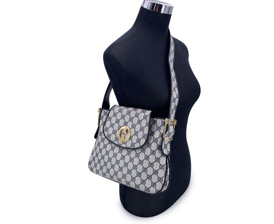 GUCCI Borsa a Tracolla Vintage in Tela Col. Blu M
