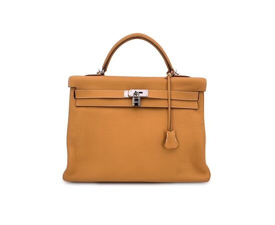 HERMES Borsa a Mano in Pelle Col. Giallo Kelly 40 L