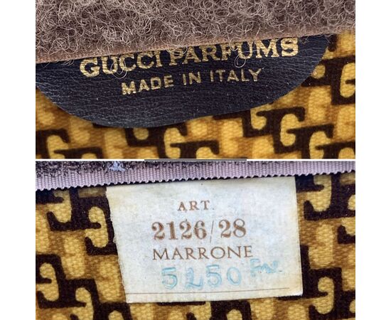 GUCCI Pochette Vintage in Camoscio Col. Marrone S
