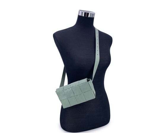 BOTTEGA VENETA Borsa a Tracolla in Pelle Col. Verde Cassette S