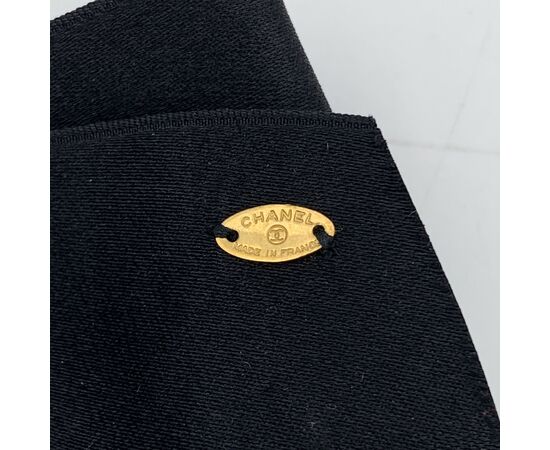 CHANEL Spilla Vintage in Tela Col. Bianco Camellia