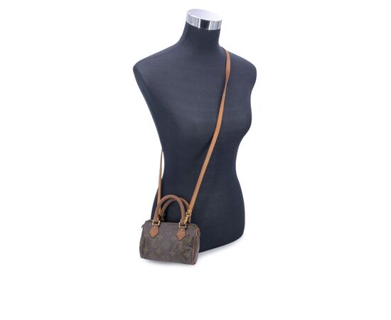 LOUIS VUITTON Borsa a Mano Vintage in Tela Col. Marrone Nano Speedy / Mini HL S