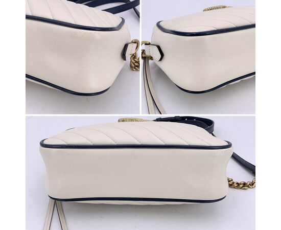 GUCCI Borsa a Tracolla in Pelle Col. Bianco Marmont S