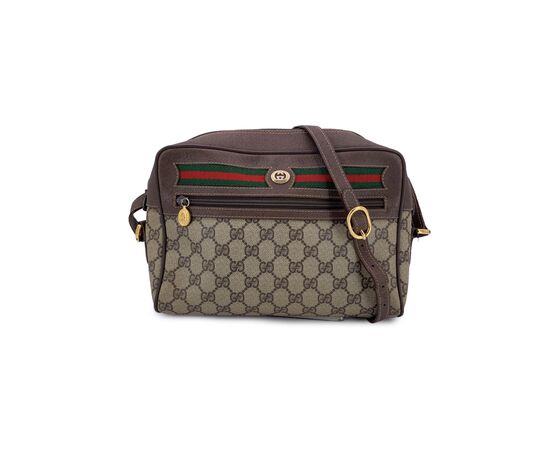 GUCCI Borsa a Tracolla Vintage in Tela Col. Beige Ophidia M