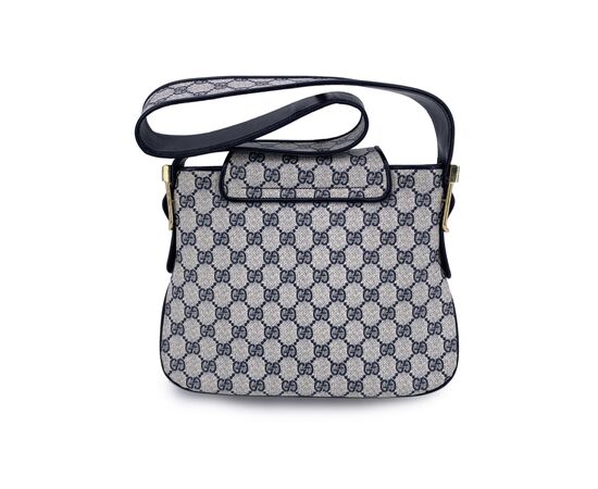 GUCCI Borsa a Tracolla Vintage in Tela Col. Blu M