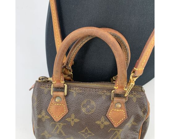 LOUIS VUITTON Borsa a Mano Vintage in Tela Col. Marrone Nano Speedy / Mini HL S