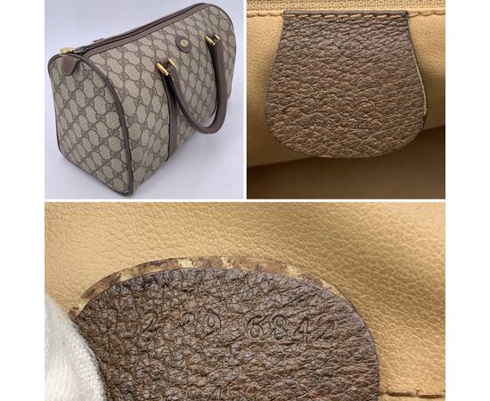 GUCCI Borsa a Mano Vintage in Tela Col. Beige Boston M