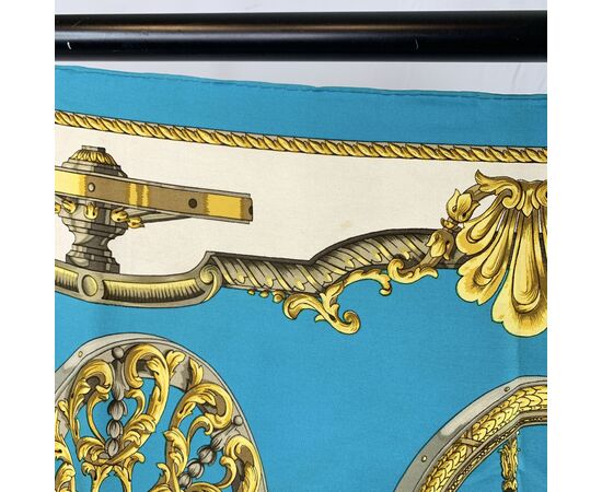 HERMES Foulard Vintage in Seta Col. Turchese Carre 90