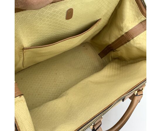 GUCCI Borsa da Viaggio Vintage in Tela Col. Beige L