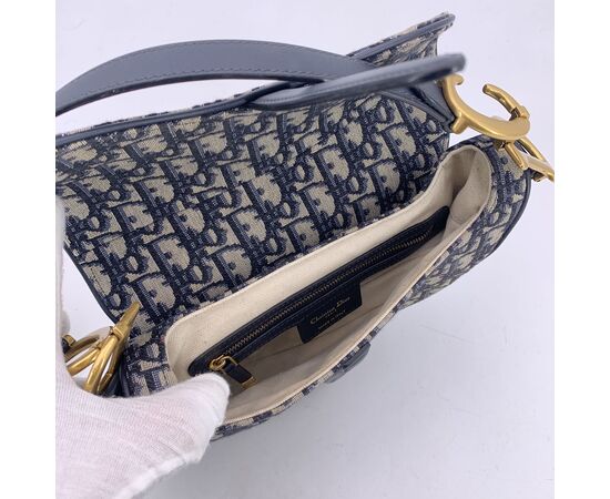 DIOR Borsa a Tracolla in Col. Blu Saddle S