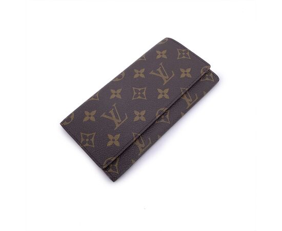 LOUIS VUITTON Portafoglio Vintage in Tela Col. Marrone S