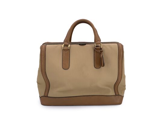GUCCI Borsa da Viaggio Vintage in Tela Col. Beige L