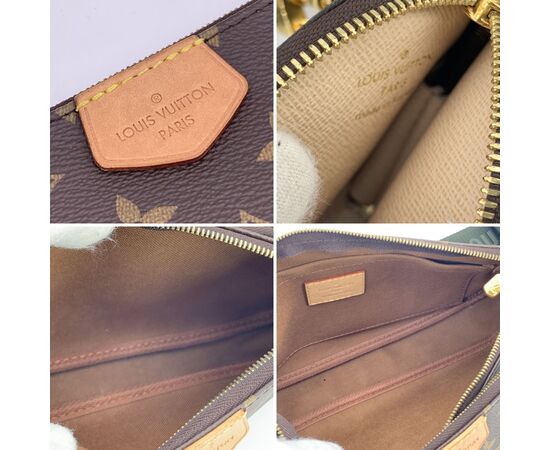 LOUIS VUITTON Borsa a Tracolla in Tela Col. Marrone Multi Pochette Accessoires S