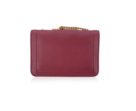 SALVATORE FERRAGAMO Borsa a Tracolla in Pelle Col. Bordeaux Vara M