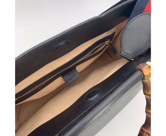 GUCCI Borsa Shopper in Pelle Col. Nero Nymphaea M