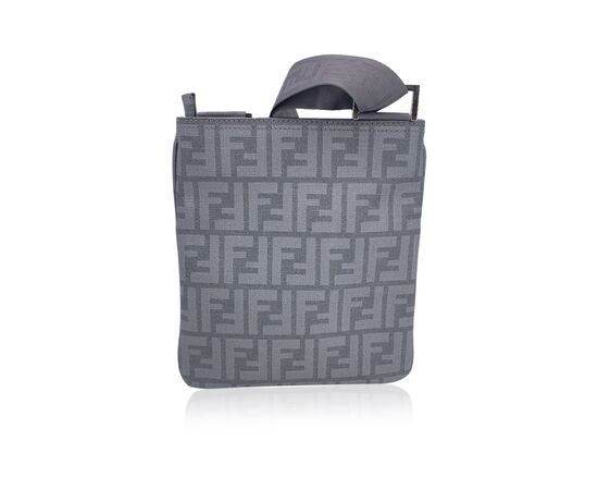 FENDI Borsa a Tracolla in Tela Col. Grigio FF S