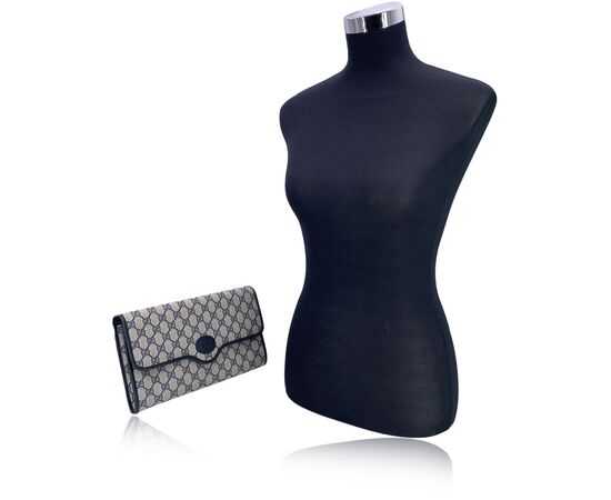 GUCCI Pochette Vintage in Pelle Col. Blu S
