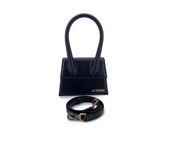 JACQUEMUS Borsa a Mano in Pelle Col. Nero Chiquito S