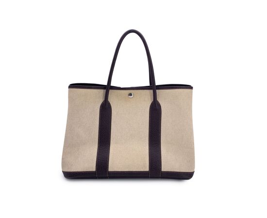 HERMES Borsa Shopper in Tela Col. Beige Garden Party M