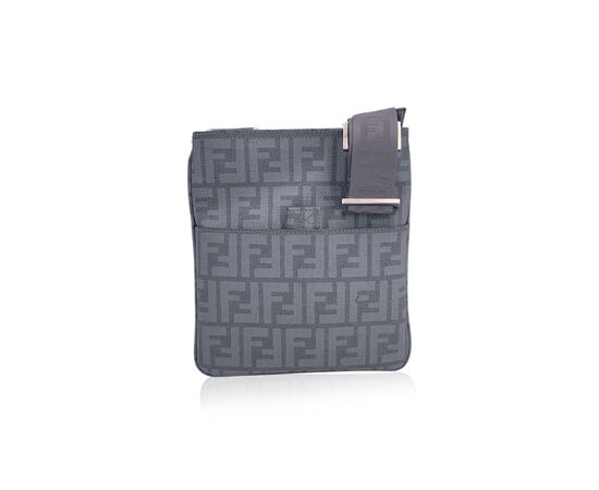 FENDI Borsa a Tracolla in Tela Col. Grigio FF S